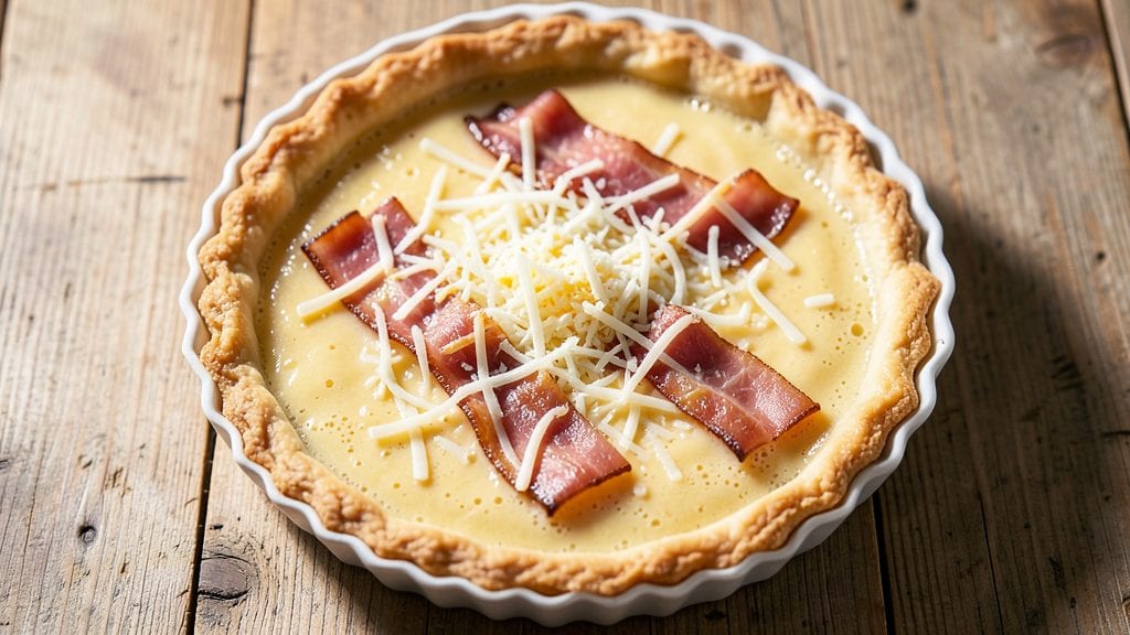 Basic Ham and Cheese Quiche Recipe: Golden Crust, Flaky Layers, No-Skillet Success
