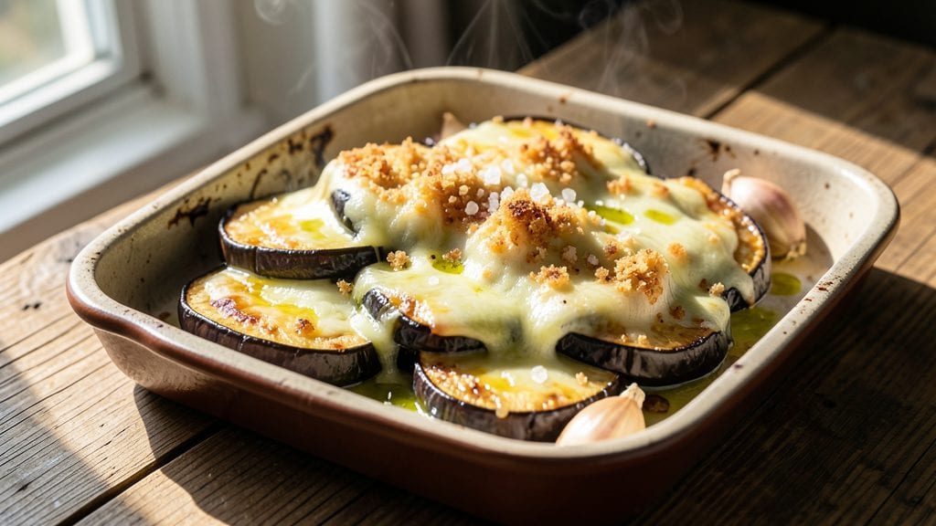 Eggplant Cheese Recipe: Crispy Top, Melty Cheese Layers