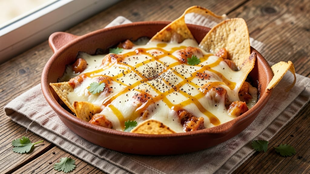 Mexican Cheese Dip Recipe: Crunchy Tortilla Top and Smoky Cumin Heat