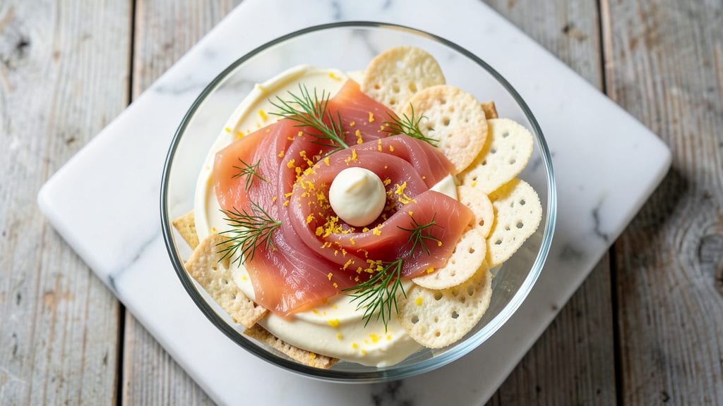 Smoked Salmon with Philadelphia Cheese Recipe: Crispy Cracker Beds and Creamy Pairings